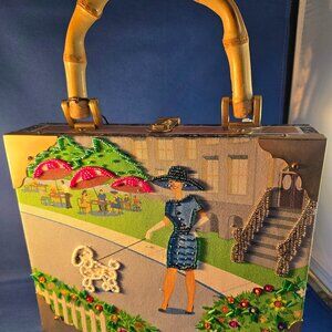 Beaded Cigar Box Purse